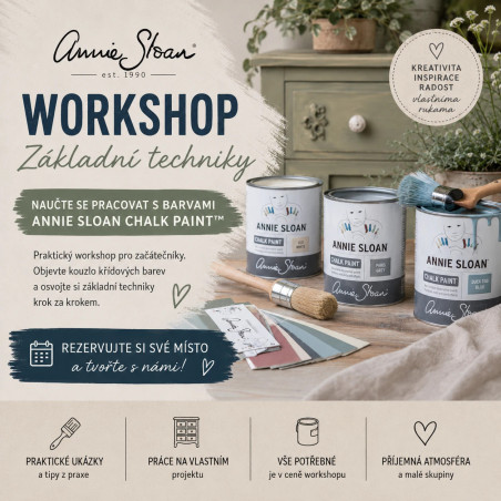 Annie Sloan, základní techniky - workshop
