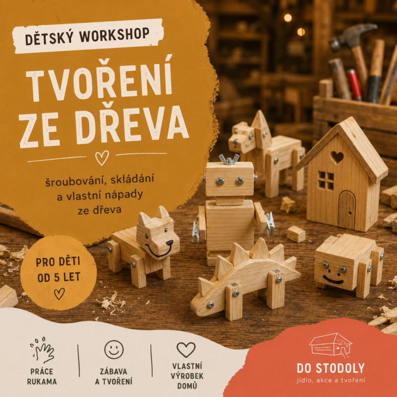Tvoření ze dřeva - dětský workshop